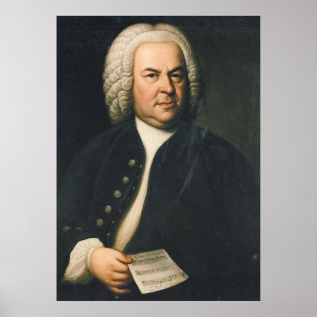 Póster Johann Sebastian Bach - Compositor (Frente)