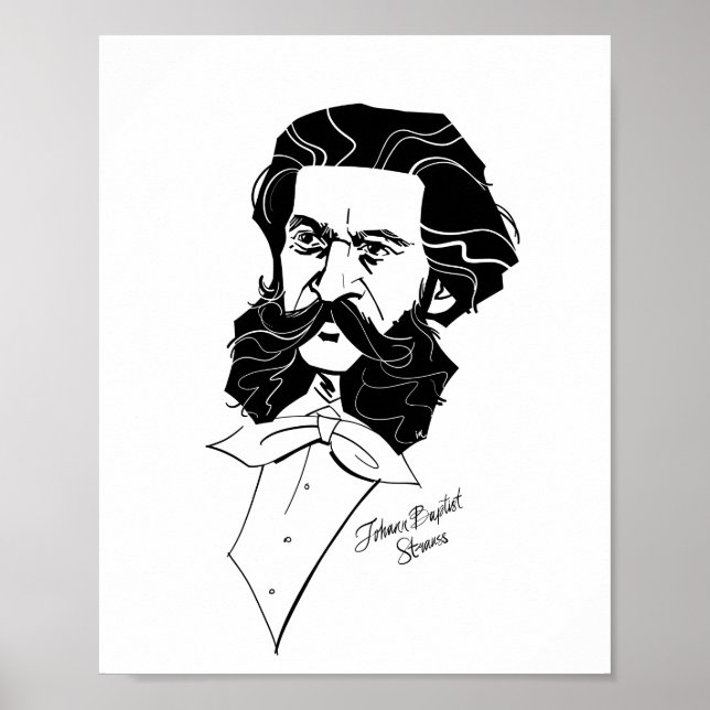 Póster Johann Strauss Jr (Frente)