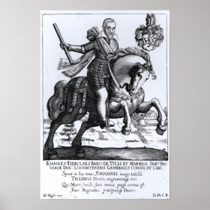 Póster Johann Tsercles, Graf von Tilly