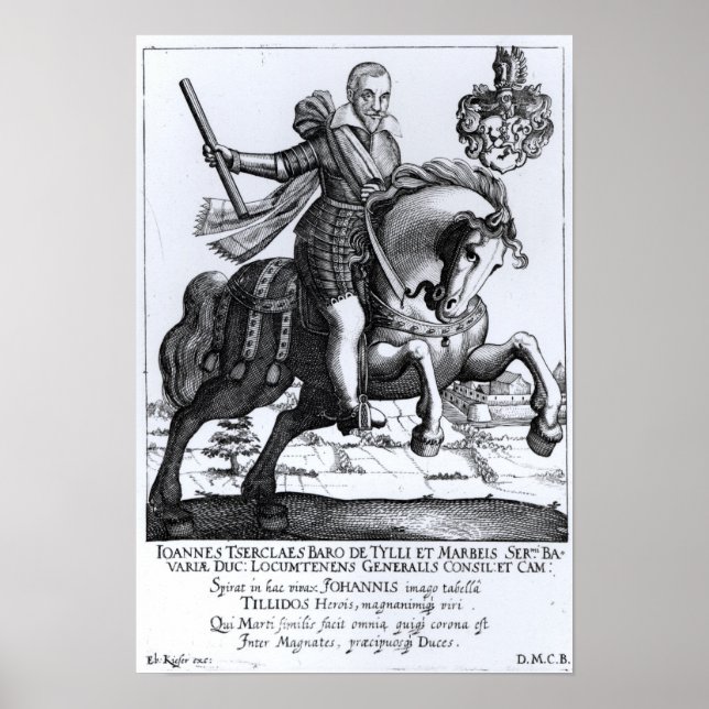 Póster Johann Tsercles, Graf von Tilly (Frente)