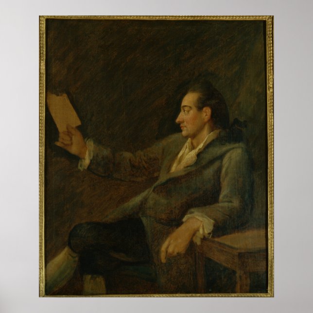Póster Johann Wolfgang von Goethe, 1775 (Frente)