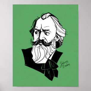 Póster Johannes Brahms