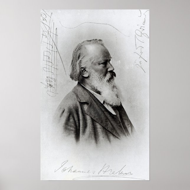 Póster Johannes Brahms (Frente)