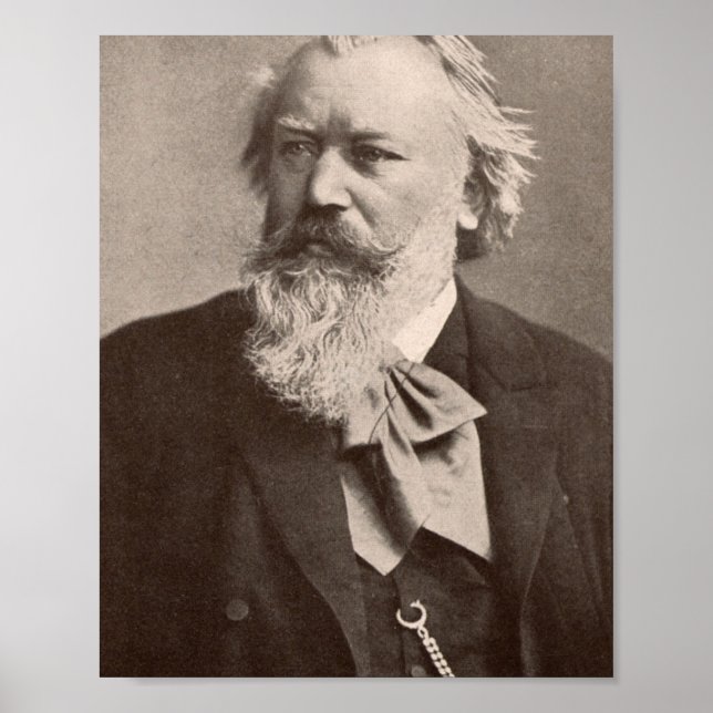 Póster Johannes Brahms (Frente)