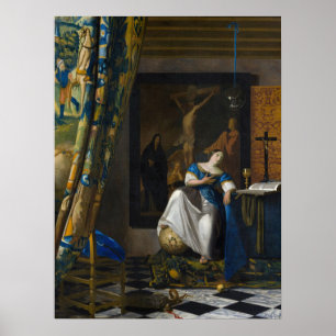Póster Johannes Vermeer - Alegoría de la Fe