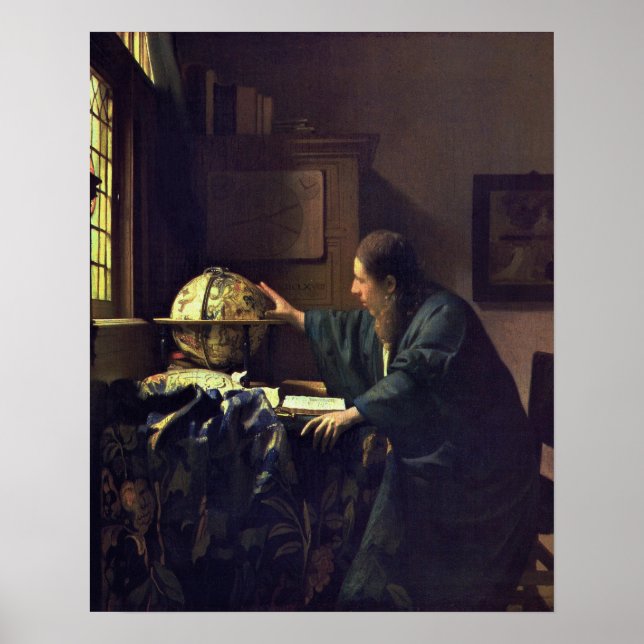 Póster Johannes Vermeer, el astrónomo (Frente)