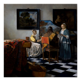 Póster Johannes Vermeer - El concierto