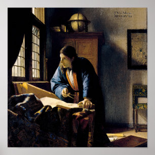 Póster Johannes Vermeer - El geógrafo