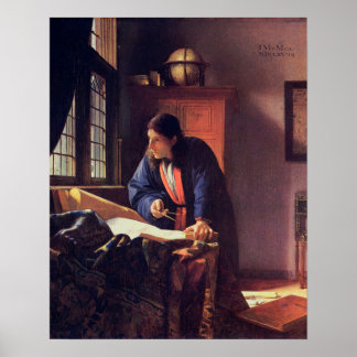 Póster Johannes Vermeer, el geógrafo