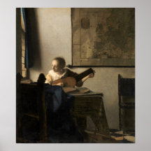 Johannes Vermeer - Joven mujer con un Lute