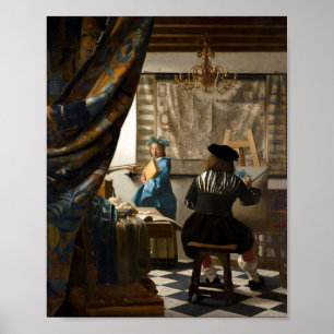 Póster Johannes Vermeer - La historia de la pintura