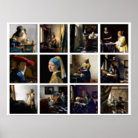 Johannes Vermeer - Masterpieces Grid
