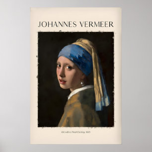 Póster Johannes Vermeer Muchacha con un collar de perlas6