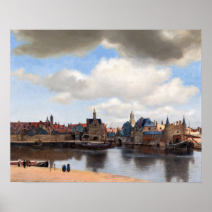 Póster Johannes Vermeer - Vista de Delft