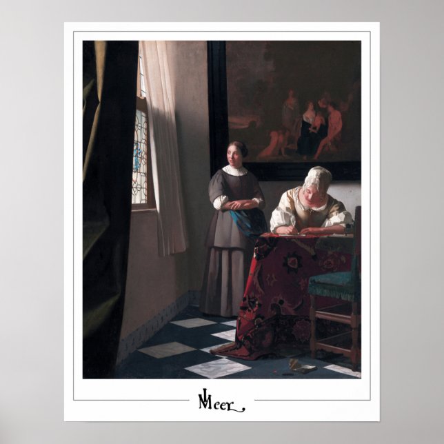 Póster Johannes Vermeer Zedign Art Poster #18 (Frente)