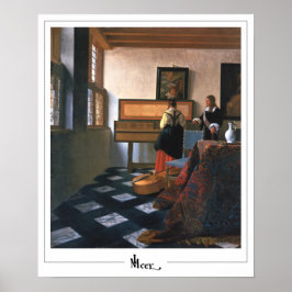 Póster Johannes Vermeer Zedign Art Poster #20
