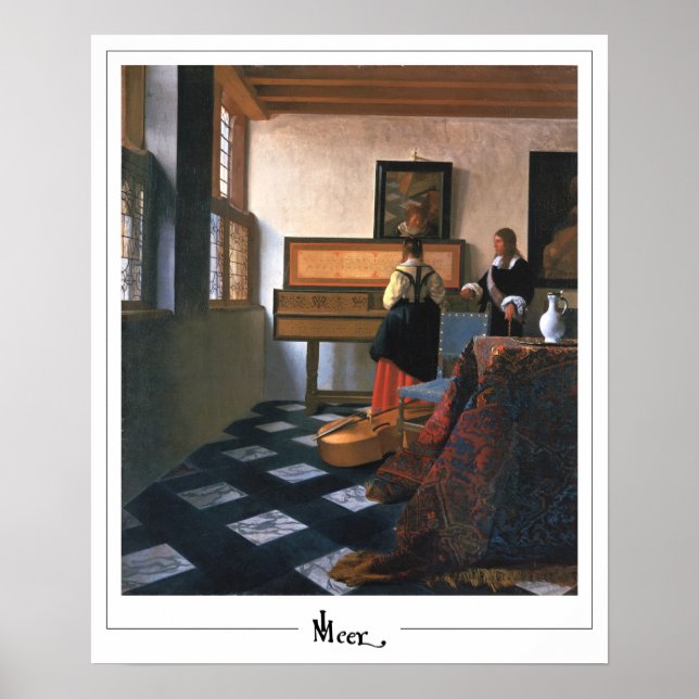 Póster Johannes Vermeer Zedign Art Poster #20 (Frente)
