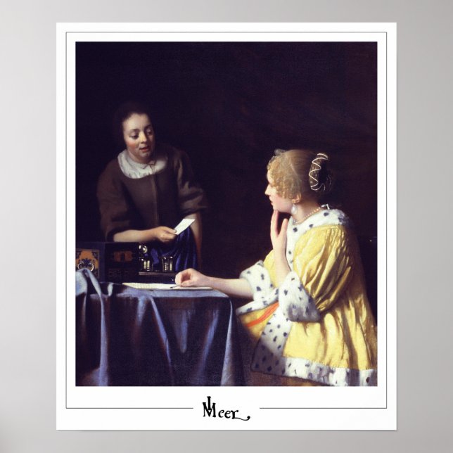 Póster Johannes Vermeer Zedign Art Poster #22 (Frente)