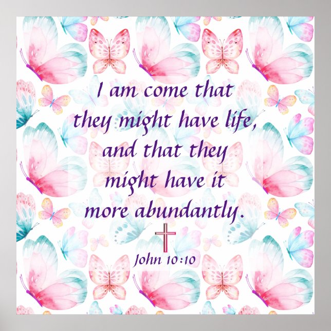 Póster John 10:10 (Frente)