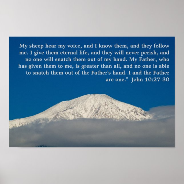 Póster John 10:27-30 poster (Frente)