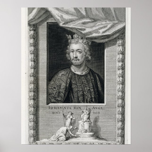 Póster John (1167-1216) Rey de Inglaterra de 1999, grave (Frente)