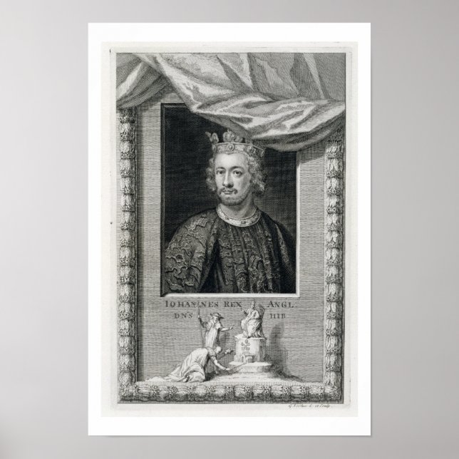 Póster John (1167-1216) Rey de Inglaterra de 1999, grave (Frente)