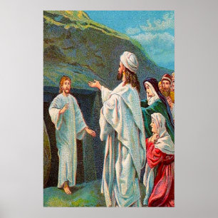 Póster John 11:38-44 Lázaro, Sal