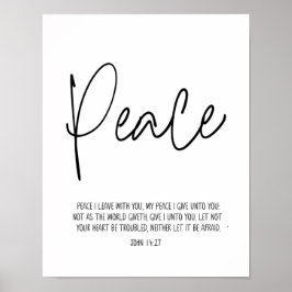 Póster John 14:27 Paz Que Te Dejé, Escritura