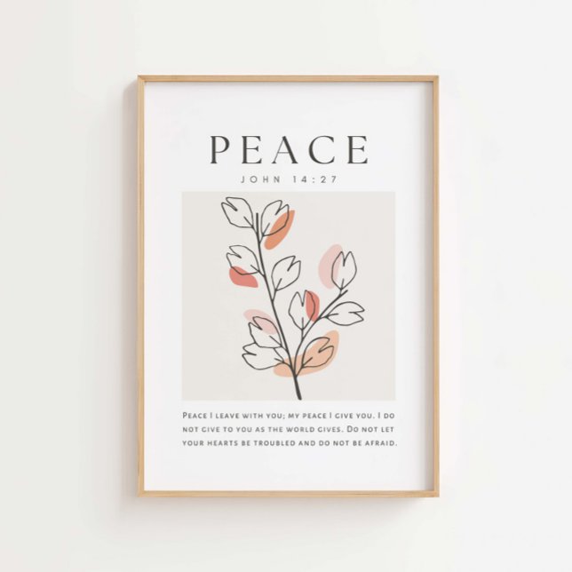 Póster John 14:27 Paz te dejo (Subido por el creador)