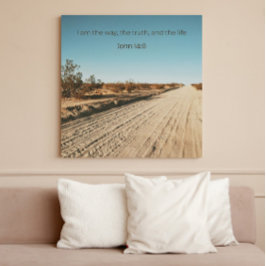 Póster John 14:6 KJV Wall Art  – Scripture Poster
