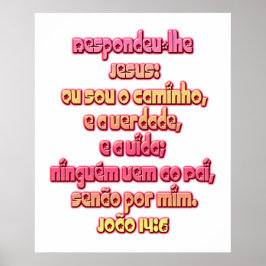 Póster John 14:6 Portugués