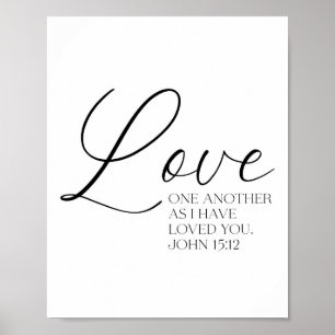 Póster John 15:12 Poster de guiones