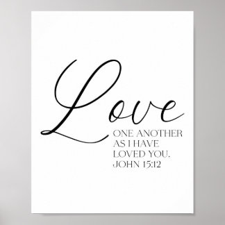 Póster John 15:12 Poster de guiones