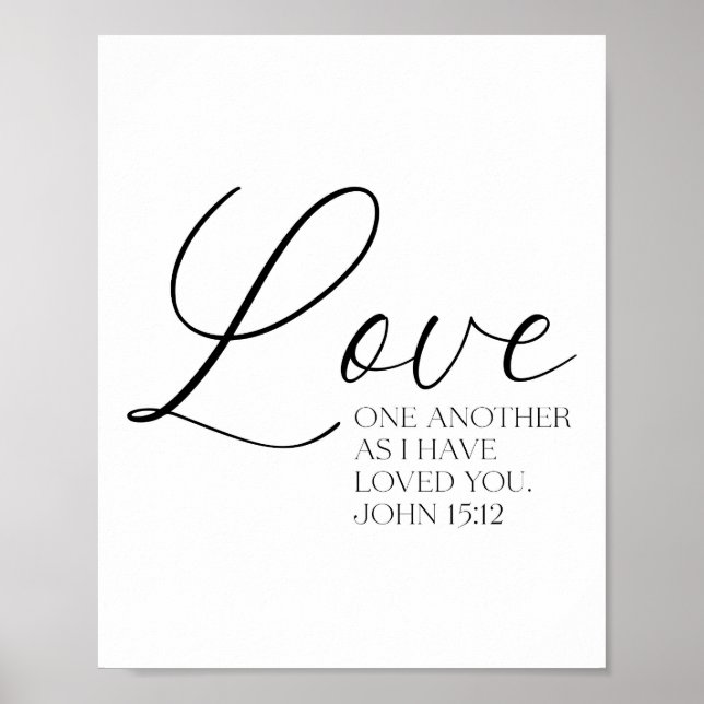 Póster John 15:12 Poster de guiones (Frente)