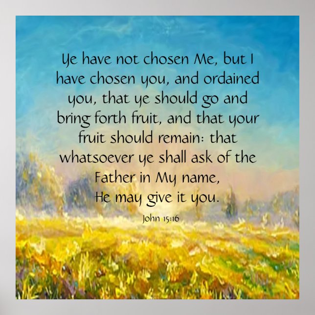 Póster John 15:16 (Frente)