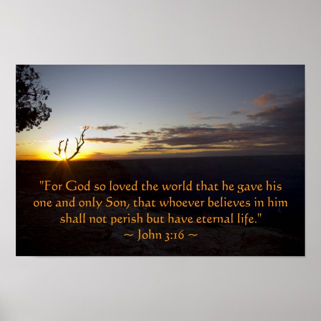 Póster John 3:16 Poster (Frente)