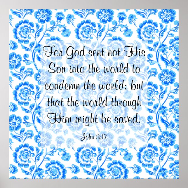 Póster John 3:17 Poster (Frente)