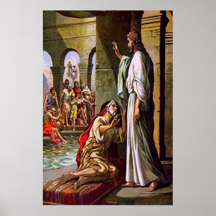 Póster John 5:1-15 Tome su estera y camine