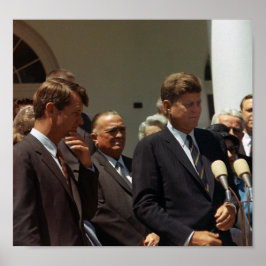 Póster John and Robert Kennedy with J. Edgar Hoover