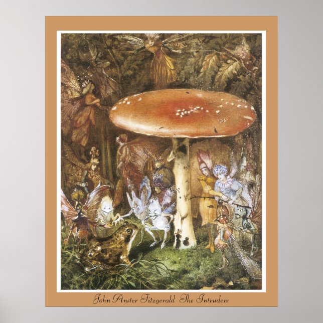 Póster John Anster Fitzgerald The Intruders (Frente)