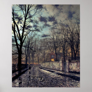 Póster John Atkinson Grimshaw Noviembre