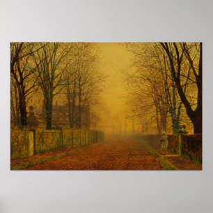 Póster John Atkinson Grimshaw - Soplo nocturno