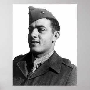 Póster John Basilone - Héroe de la Segunda Guerra Mundial