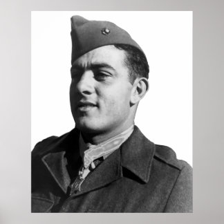 Póster John Basilone - Héroe de la Segunda Guerra Mundial