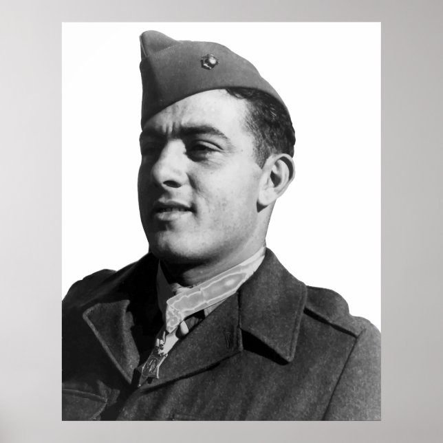 Póster John Basilone - Héroe de la Segunda Guerra Mundial (Frente)