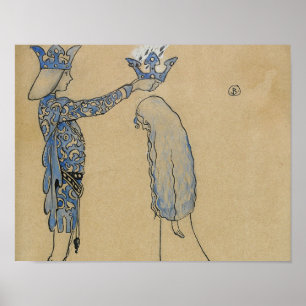 Póster John Bauer - Entonces pon al príncipe una corona d