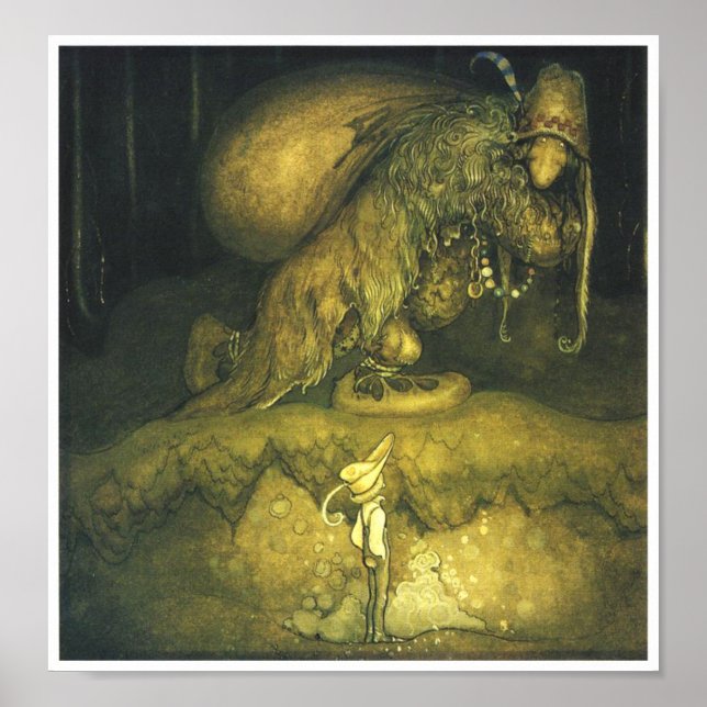 Póster John Bauer Old Man Troll Poster (Frente)