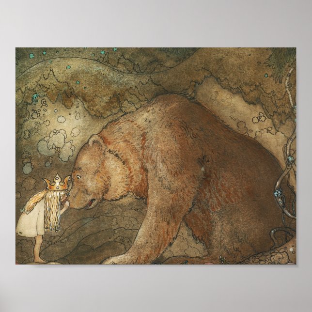 Póster John Bauer - Pobre Pequeña Base (Frente)