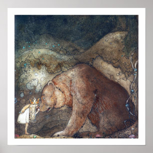 Póster John Bauer Pobre Pequeño Poster de Basse