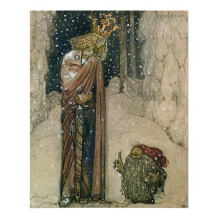 Póster John Bauer - Princesa y Troll